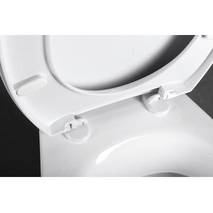 Aqualine - Abattant de toilettes FIXET blanc