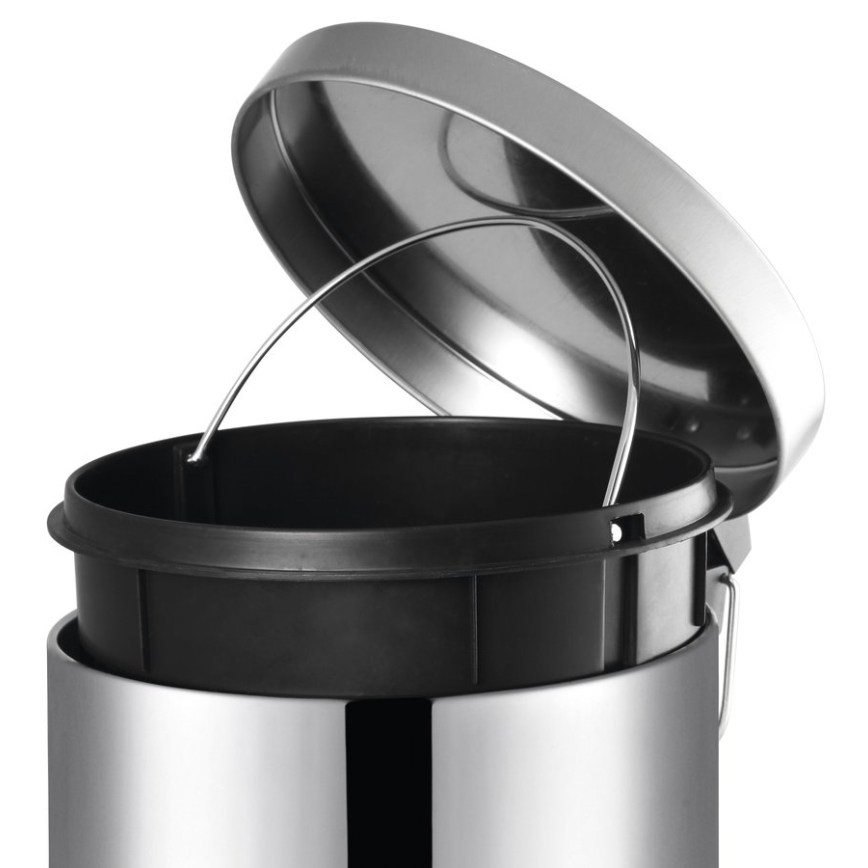 Aqualine - Afvalbak SIMPLE LINE 12 l gepolijst roestvrij