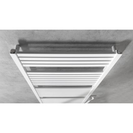Aqualine - Badkamer elektrisch radiator TONDI-E 800W/230V 169 cm wit Recht