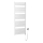 Aqualine - Badkamer elektrisch radiator TONDI-E 800W/230V 169 cm wit Recht