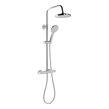 Aqualine - Colonne de douche avec robinet thermostatique LIGA chrome brillant