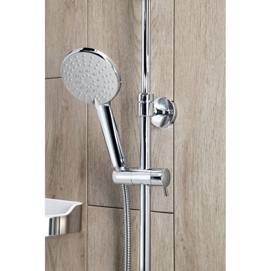 Aqualine - Colonne de douche avec robinet thermostatique LIGA chrome brillant