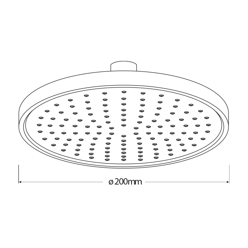 Aqualine - Douche de tête d. 20 cm chrome brillant