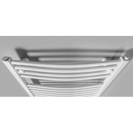 Aqualine - Elektrische badkamerradiator ORBIT-E 300W 96x45 cm, wit, rond