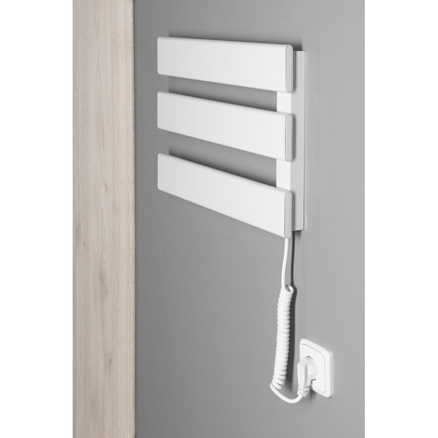 Aqualine - Elektrische handdoekdroger ELVIS 50W 46x34 cm wit