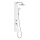 Aqualine - Ensemble de douche avec mitigeur FIGA blanc/chrome brillant