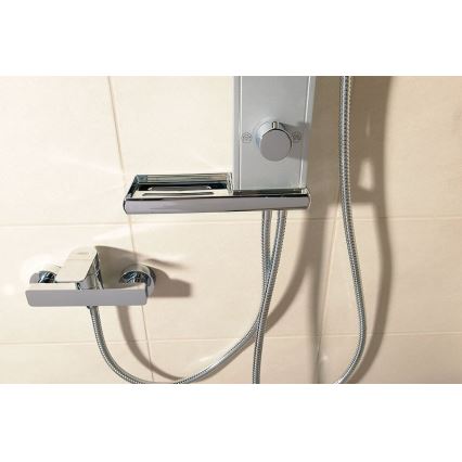Aqualine - Ensemble de douche ROME, finition chrome brillant