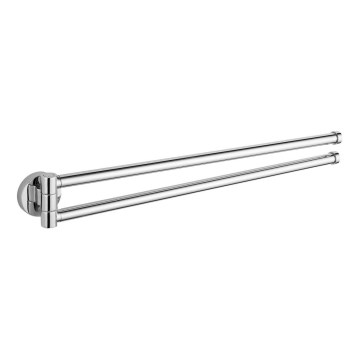 Aqualine - Handdoekhouder voor aan de muur roterend SAMBA 47 cm glanzend chroom