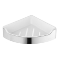 Aqualine - Hoekdoucheplank SAMBA 21,8x30 cm glanzend chroom