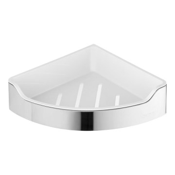 Aqualine - Hoekdoucheplank SAMBA 21,8x30 cm glanzend chroom