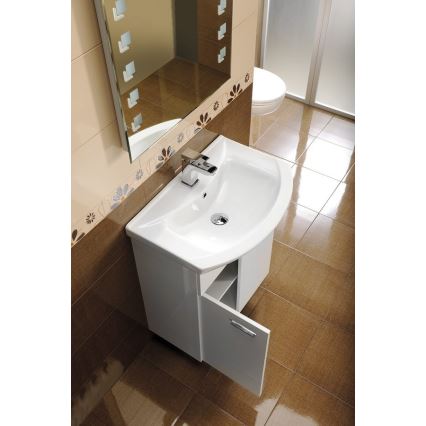 Aqualine - Inbouwwastafel ZERO 55x44 cm keramiek/wit