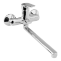 Aqualine - Lavabo/robinet de baignoire LOTTA chrome brillant