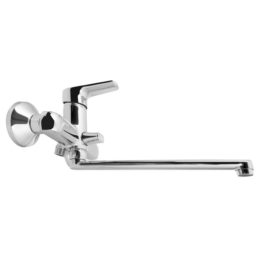 Aqualine - Lavabo/robinet de baignoire LOTTA chrome brillant