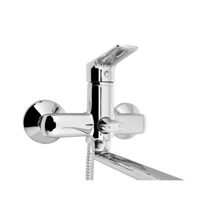 Aqualine - Lavabo/robinet de baignoire LOTTA chrome brillant