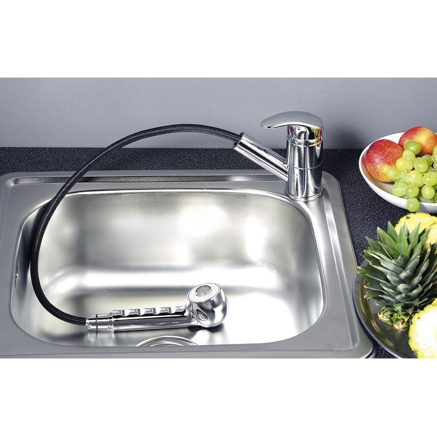 Aqualine - Mitigeur d'évier KASIOPEA 20 cm chrome brillant