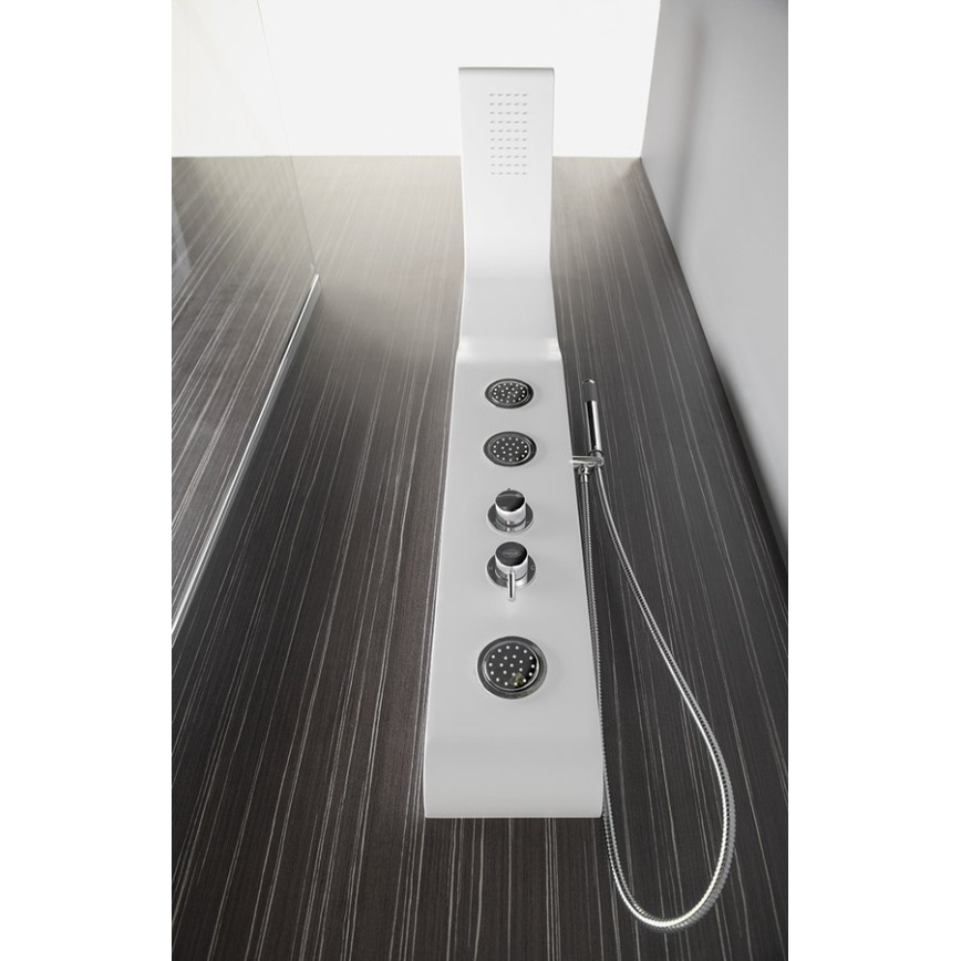 Aqualine - Panneau de douche YUKI blanc mat