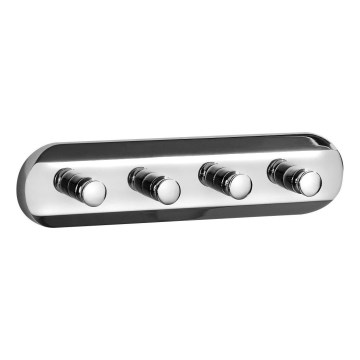 Aqualine - Patère murale pour serviettes SAMBA 21 cm chrome brillant