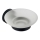 Aqualine - Porte-savon mural SAMBA blanc de lait verre/mat noir