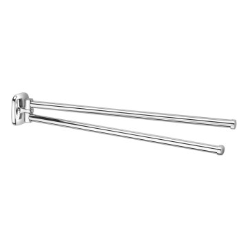 Aqualine - Porte-serviettes mural pivotant RUMBA 45 cm chrome brillant