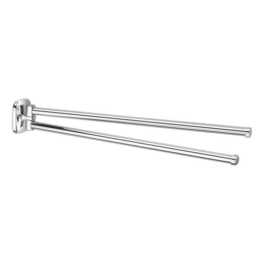 Aqualine - Porte-serviettes mural pivotant RUMBA 45 cm chrome brillant