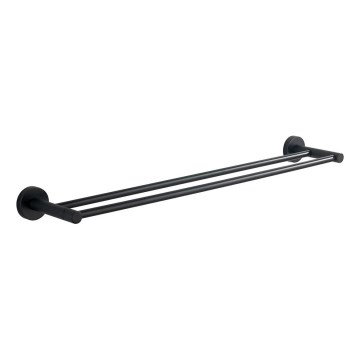 Aqualine - Porte-serviettes mural SAMBA 12x64,5 cm noir