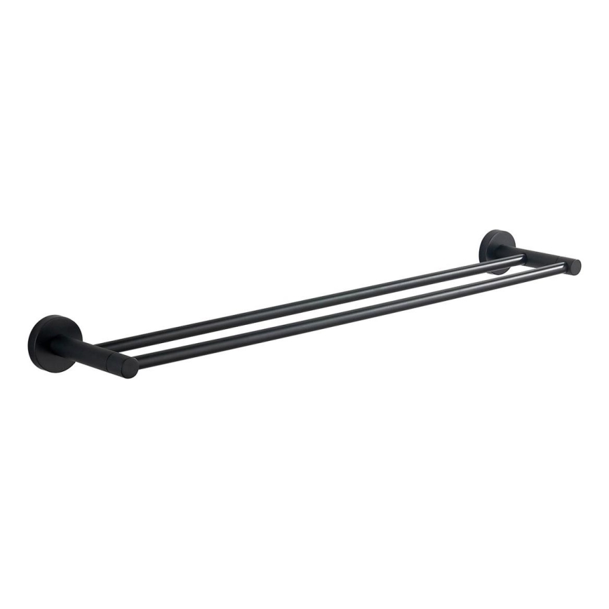 Aqualine - Porte-serviettes mural SAMBA 12x64,5 cm noir