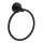 Aqualine - Porte-serviettes mural SAMBA d. 15,5 cm noir