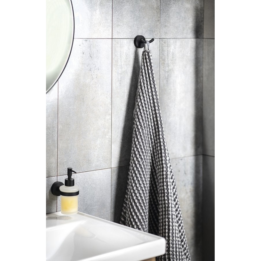 Aqualine - Porte-serviettes mural SAMBA noir