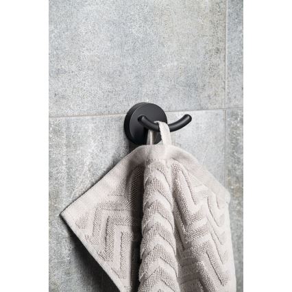 Aqualine - Porte-serviettes mural SAMBA noir
