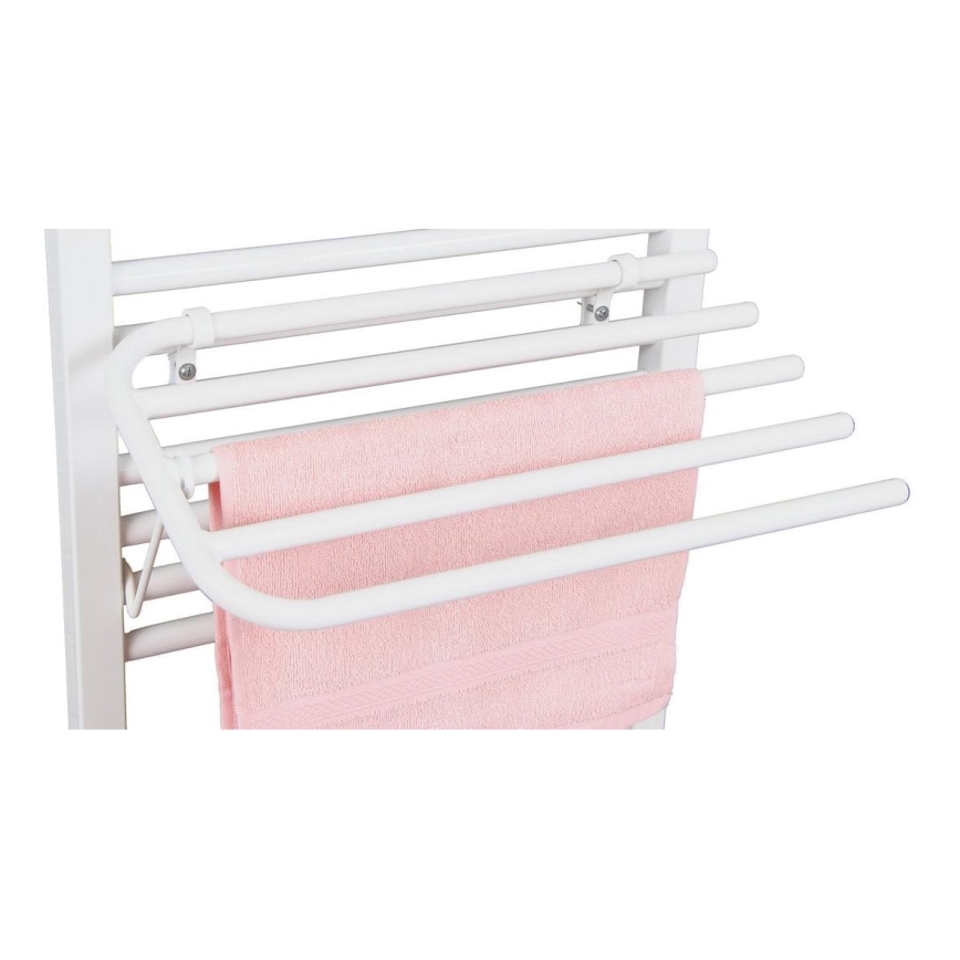 Aqualine - Porte-serviettes pour élément chauffant 50 cm blanc