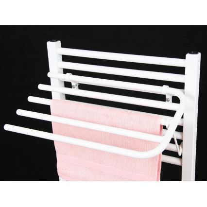 Aqualine - Porte-serviettes pour élément chauffant 60 cm blanc