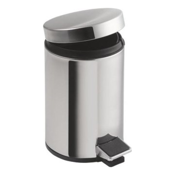 Aqualine - Poubelle SIMPLE LINE 12 l poli acier inoxydable