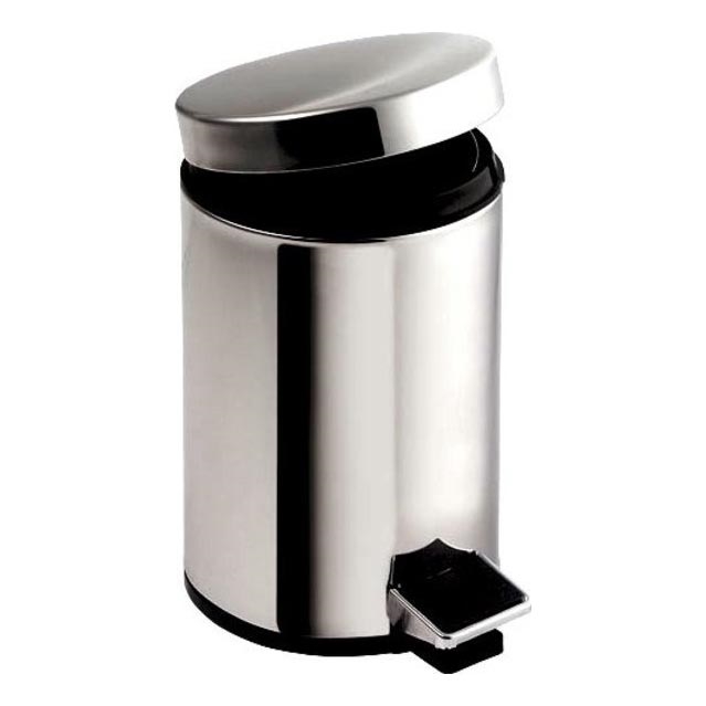Aqualine - Poubelle SIMPLE LINE 20 l poli acier inoxydable