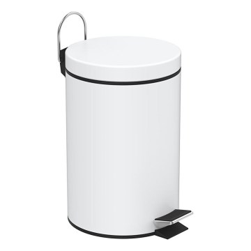 Aqualine - Poubelle SIMPLE LINE 3 l blanc mat