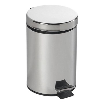 Aqualine - Poubelle SIMPLE LINE 3 l poli acier inoxydable