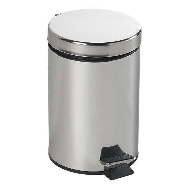 Aqualine - Poubelle SIMPLE LINE 3 l poli acier inoxydable
