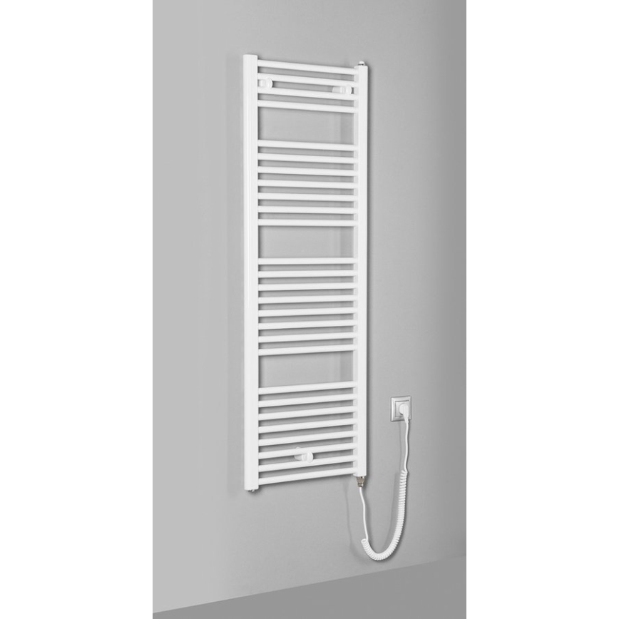 Aqualine - Radiateur électrique de salle de bain DIRECT-E 400W/230V 132 cm blanc droit