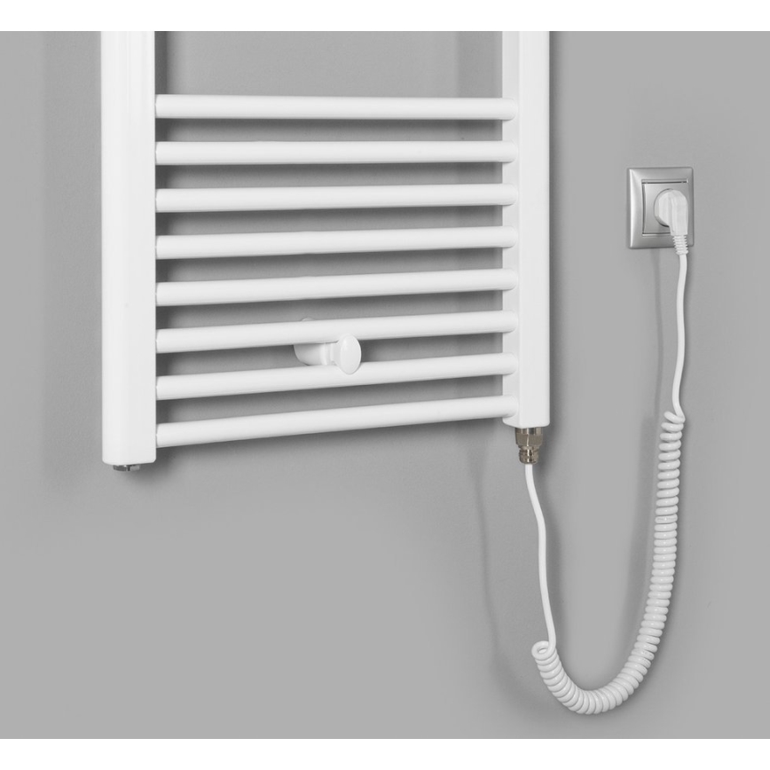 Aqualine - Radiateur électrique de salle de bain DIRECT-E 400W/230V 132 cm blanc droit