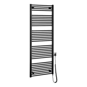 Aqualine - Radiateur électrique de salle de bain DIRECT-E 800W/230V 168 cm noir mat droit