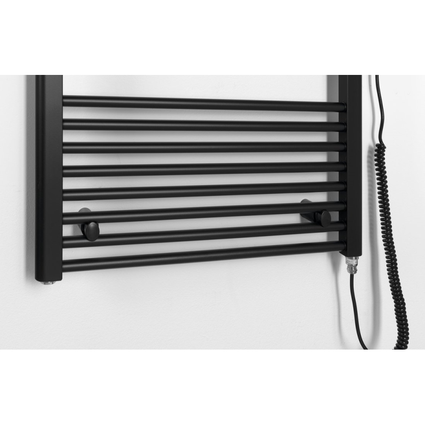 Aqualine - Radiateur électrique de salle de bain DIRECT-E 800W/230V 168 cm noir mat droit
