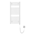 Aqualine - Radiateur électrique de salle de bains ORBIT-E 300 W 96 x 45 cm blanc rond