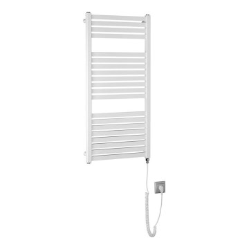 Aqualine - Radiateur électrique de salle de bains TONDI-E 300W/230V 97 cm blanc droit