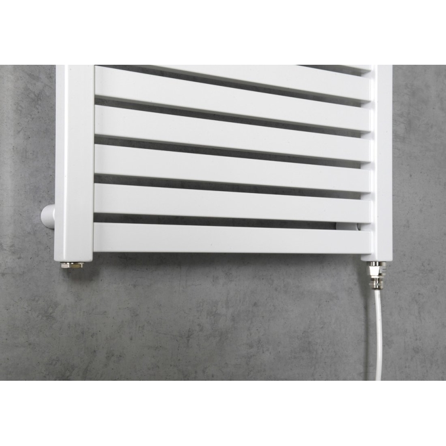 Aqualine - Radiateur électrique de salle de bains TONDI-E 300W/230V 97 cm blanc droit