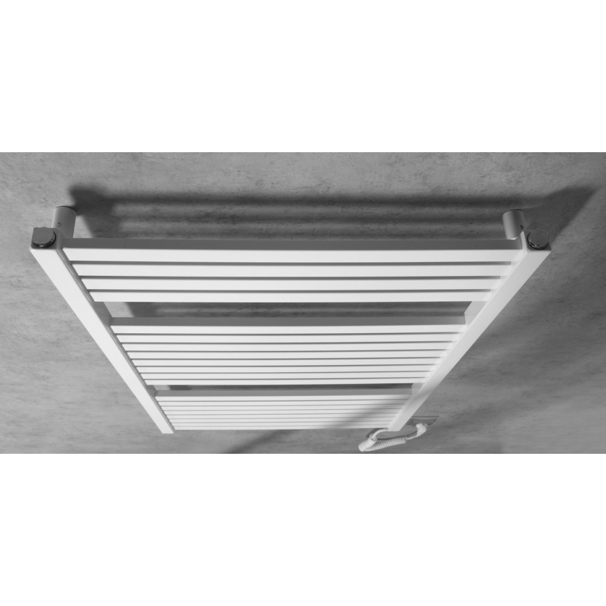 Aqualine - Radiateur électrique de salle de bains TONDI-E 400W/230V 97 cm blanc droit