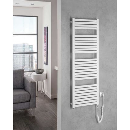 Aqualine - Radiateur électrique de salle de bains TONDI-E 500W/230V 133 cm blanc