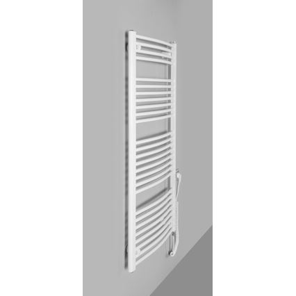 Aqualine - Radiateur électrique pour salle de bains ORBIT-E 600W 132x60 cm blanc, rond