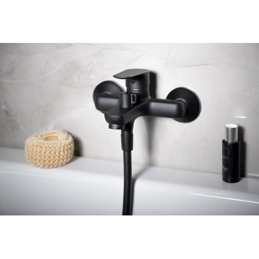 Aqualine - Robinet de baignoire LOTTA mat noir