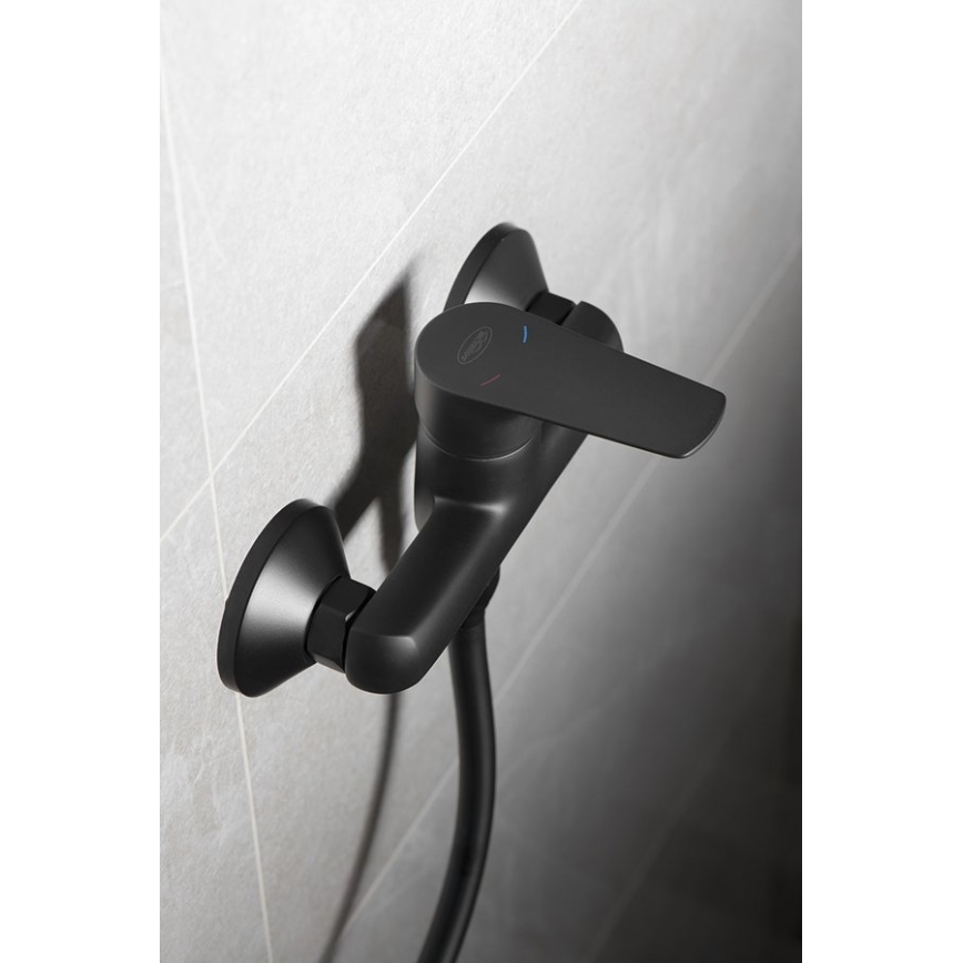 Aqualine - Robinet de douche LOTTA mat noir