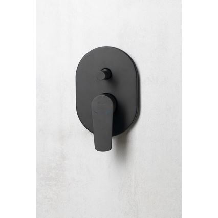 Aqualine - Robinet de douche pour une installation encastrée LOTTA mat noir