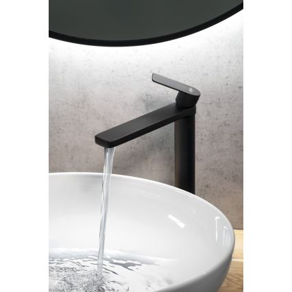 Aqualine - Robinet de lavabo DAPHNE 29 cm mat noir